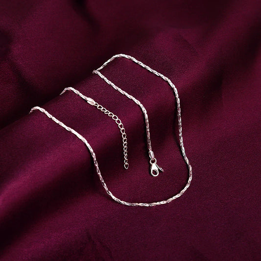 Silver Twisted Treasure Chain for Her