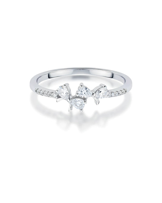 Trinity Butterfly Adjustable Ring | 925 sterling silver ring