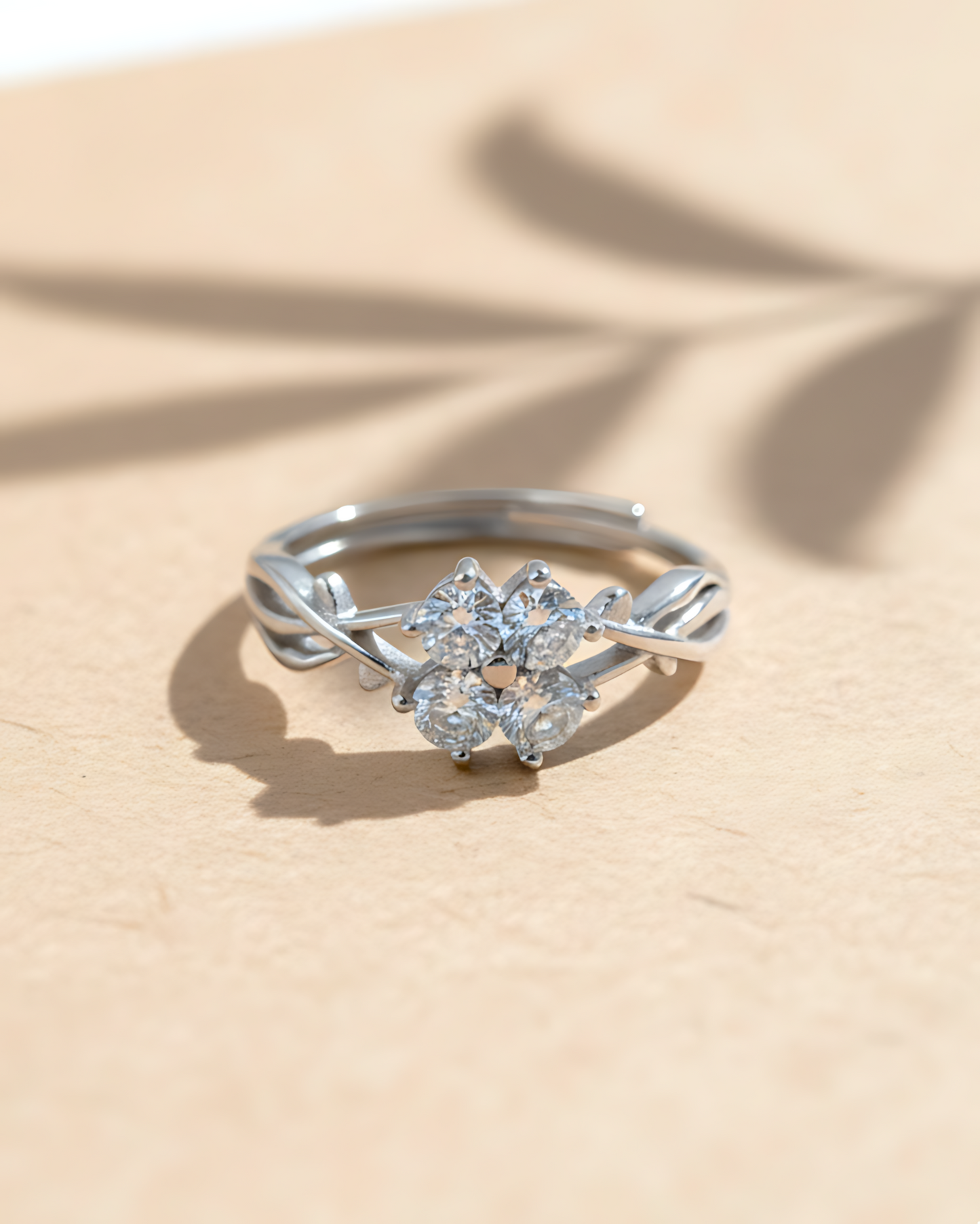 Infinity Sparkle Adjustable Ring | 925 sterling silver ring