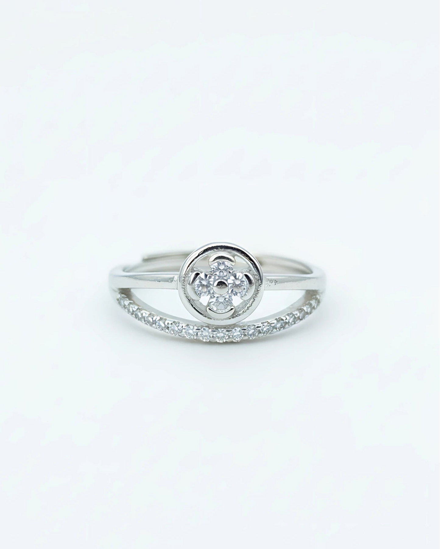 Luna Bloom Adjustable Ring