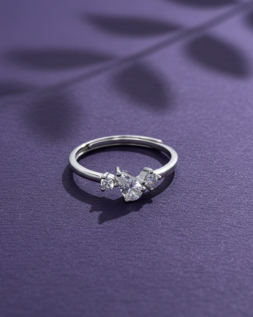Trio Luxe Adjustable Ring