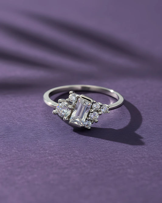 Prism Petal Adjustable Ring