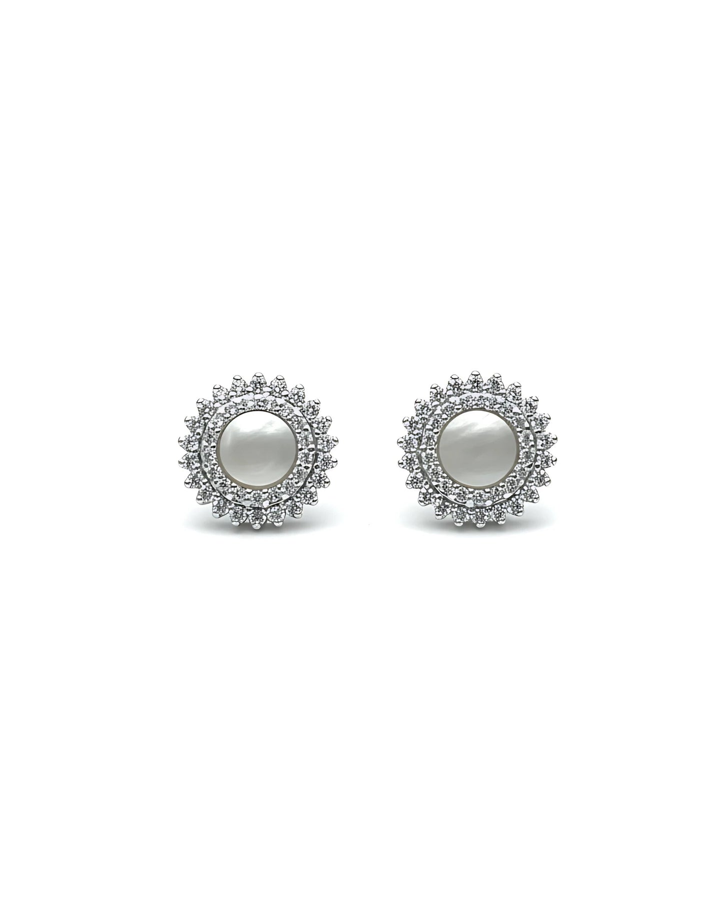 Pearl Halo Studs