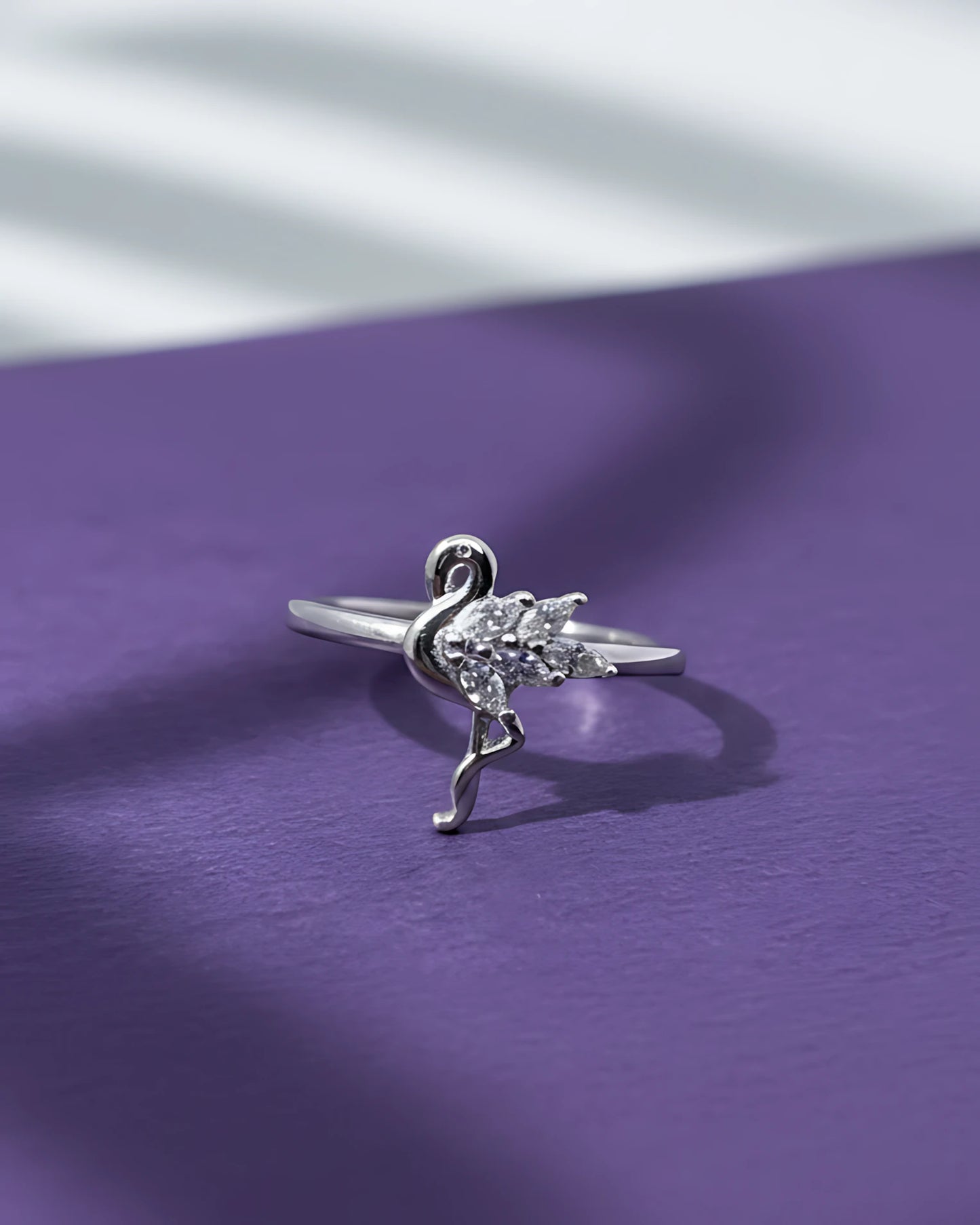 Feather Fan Adjustable Ring