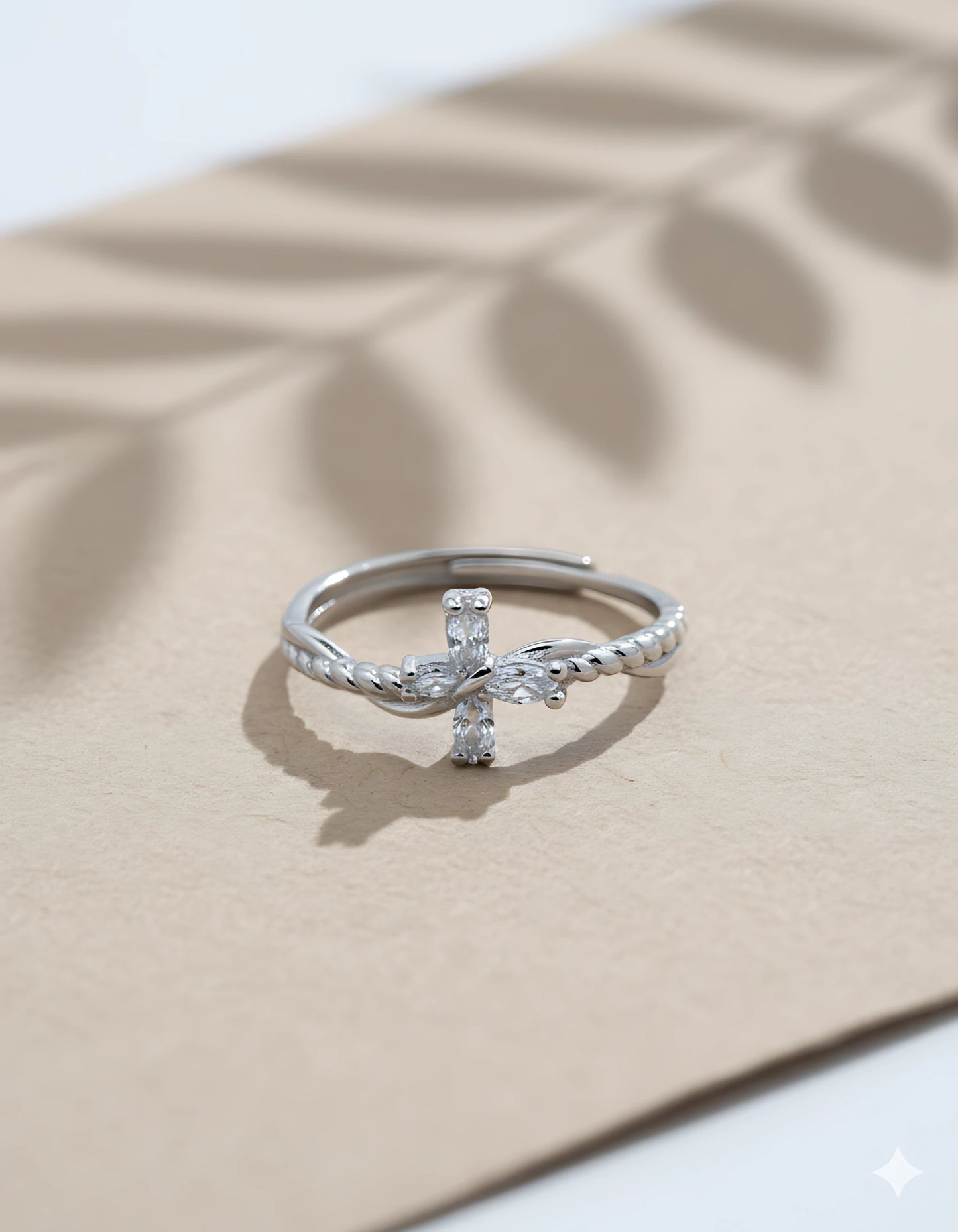 Vine Blossom Adjustable Ring
