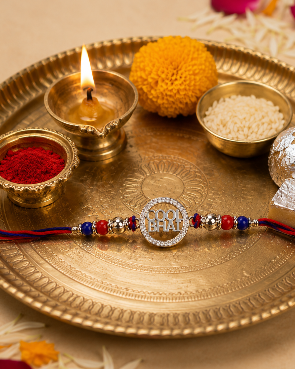 Cool Bhai 925 Sterling Silver Rakhi