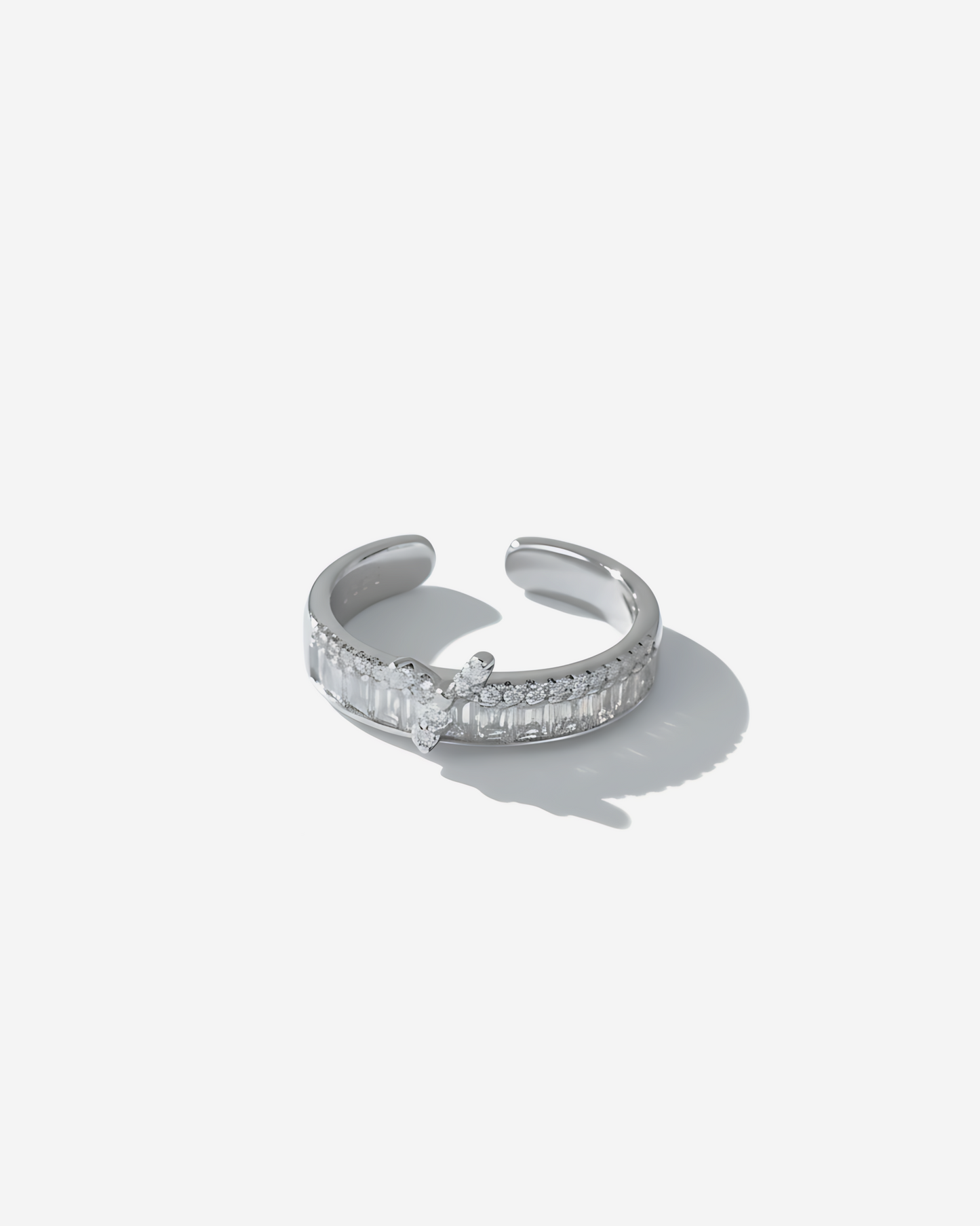 Diamond Elegance Adjustable Ring