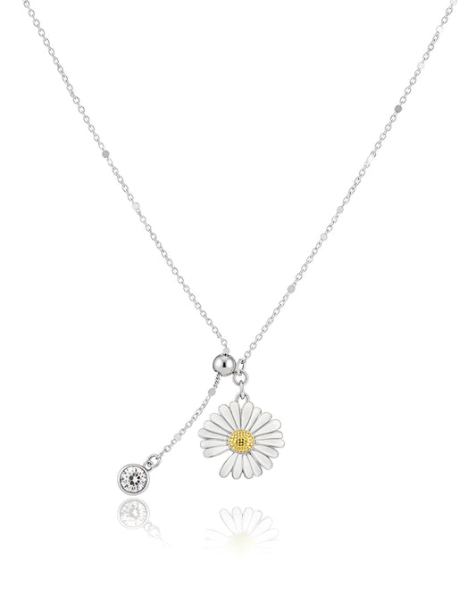 Blooming Daisy Lariat Pendant