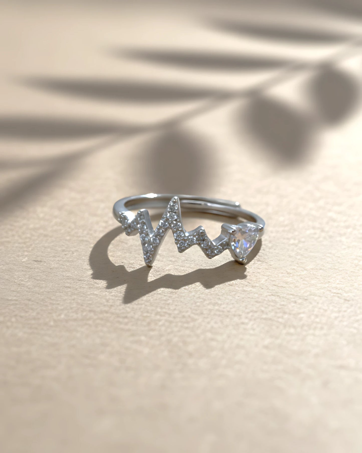 Heartbeat Harmony Adjustable Ring