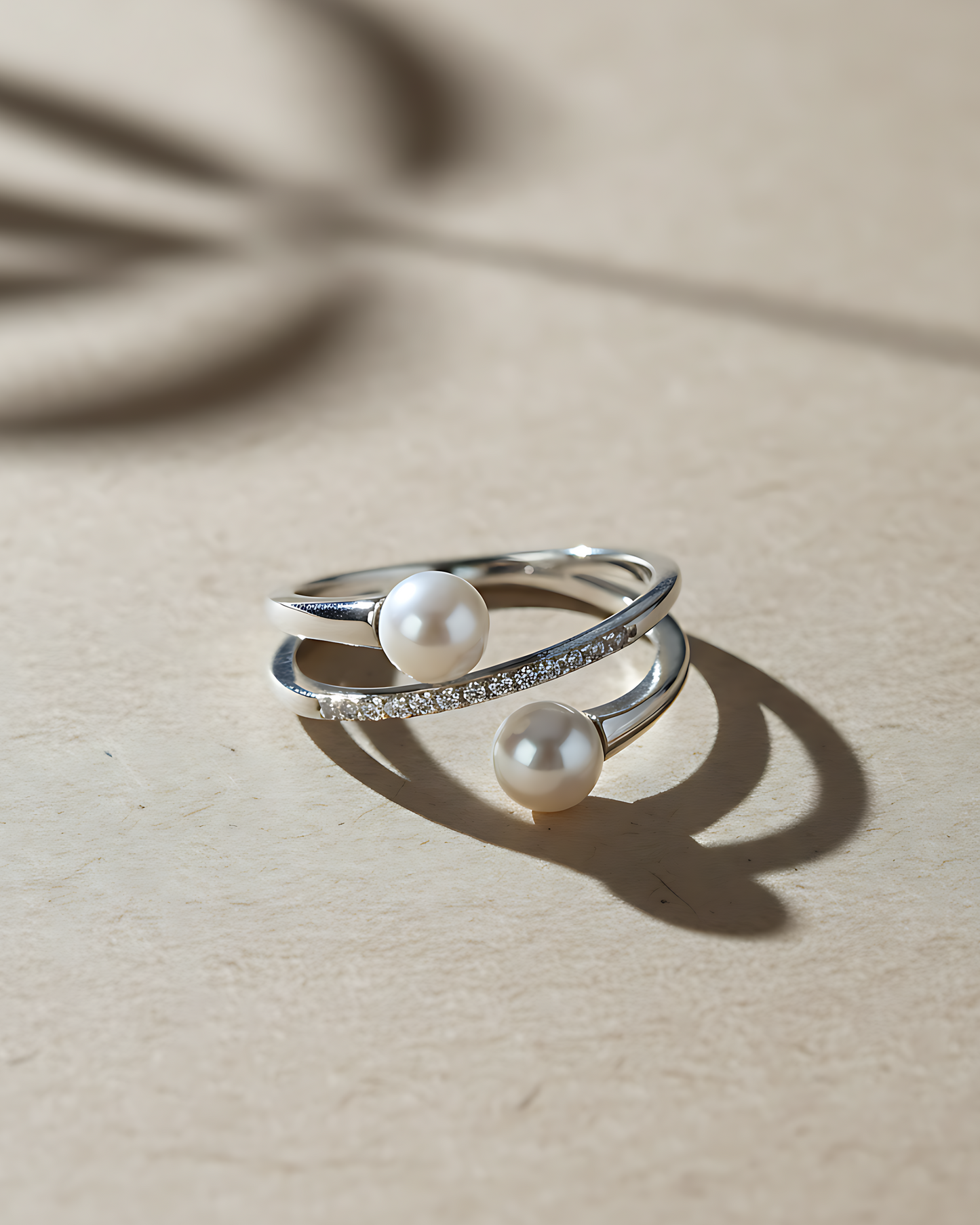 Pearl Duo Wrap Ring