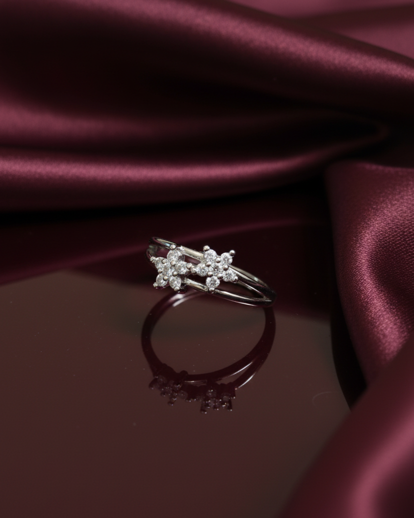 Twin Star Adjustable Ring