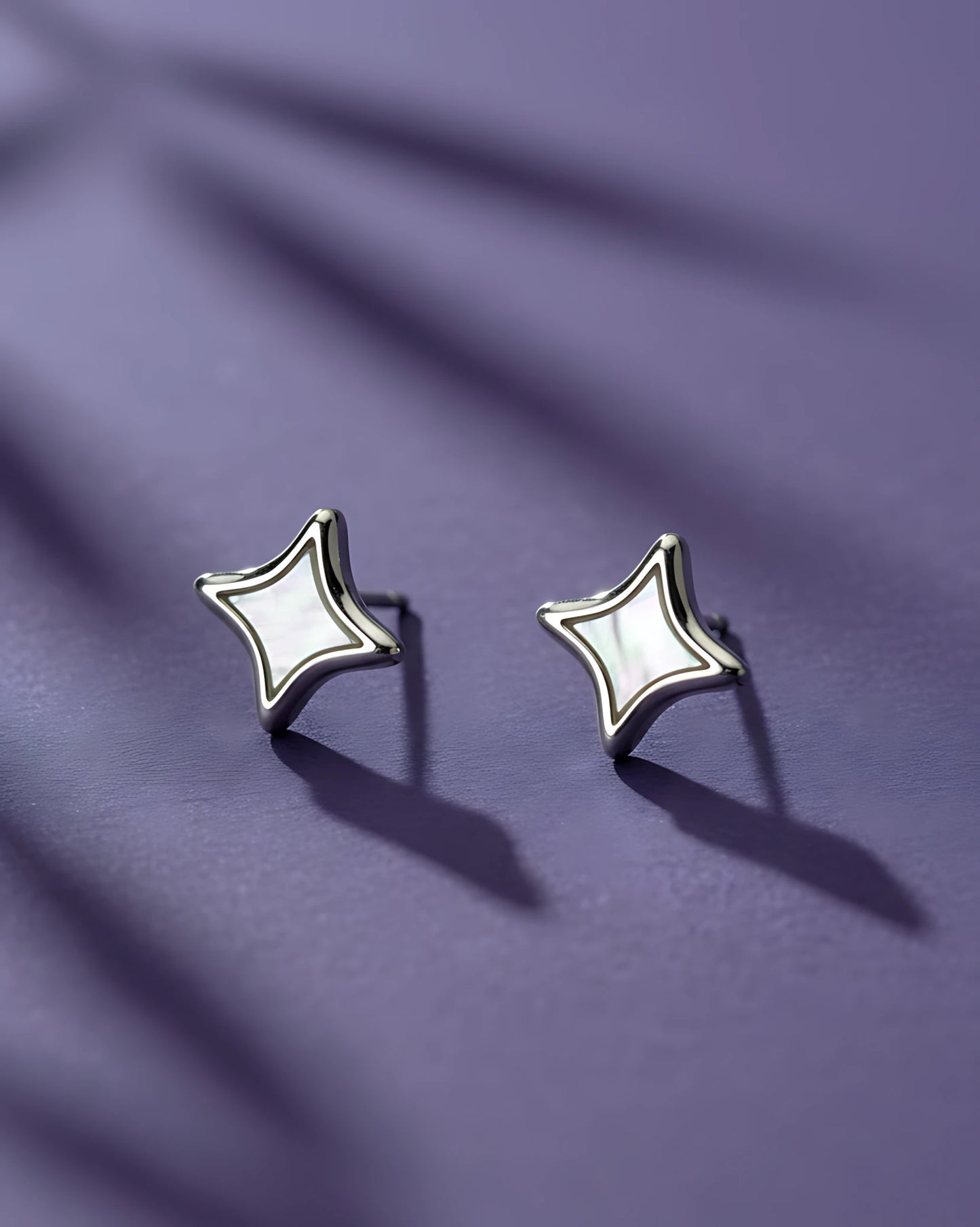 Celestial Pearl Star Studs | 925 sterling silver earrings