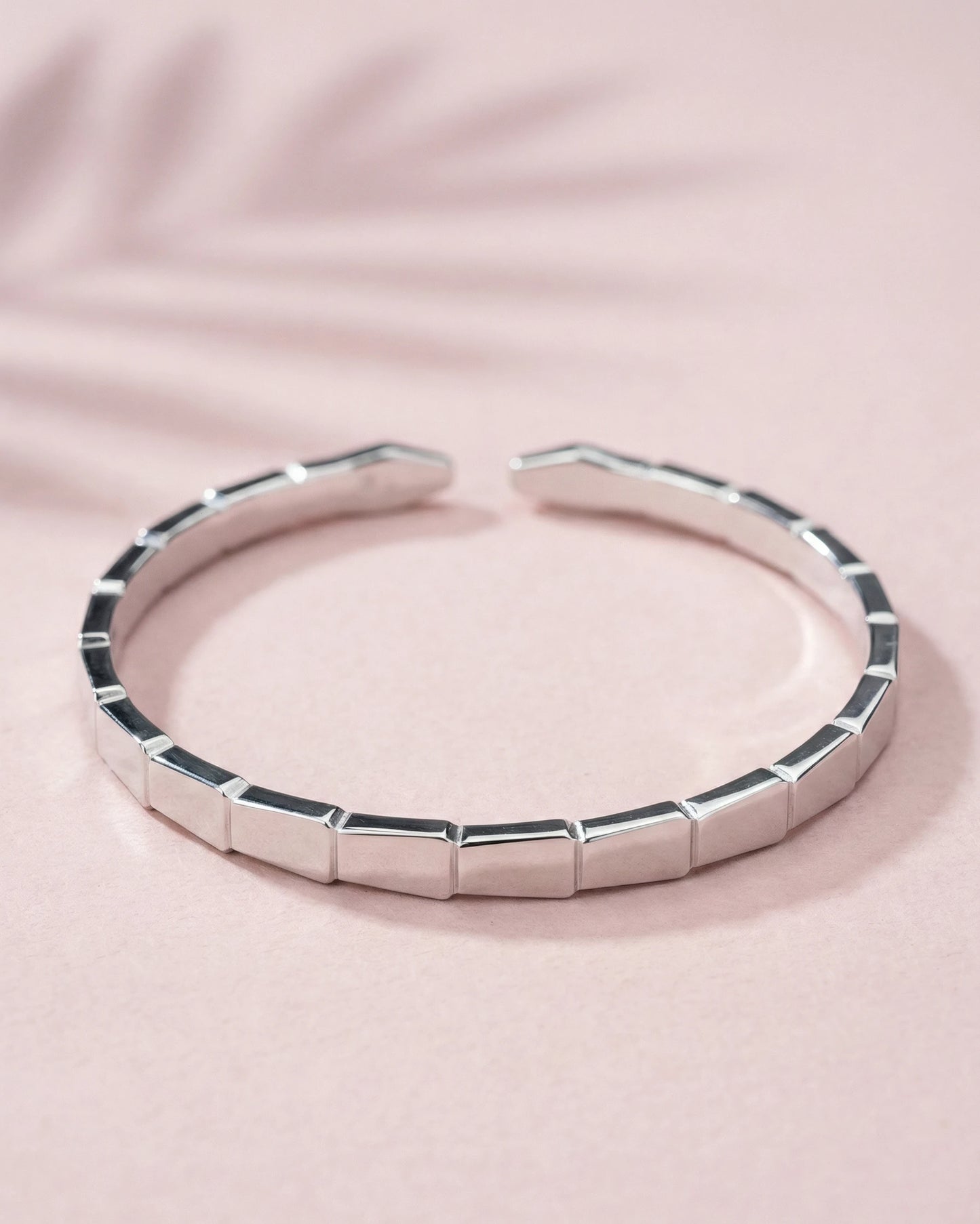 Structured Block Cuff Bangle