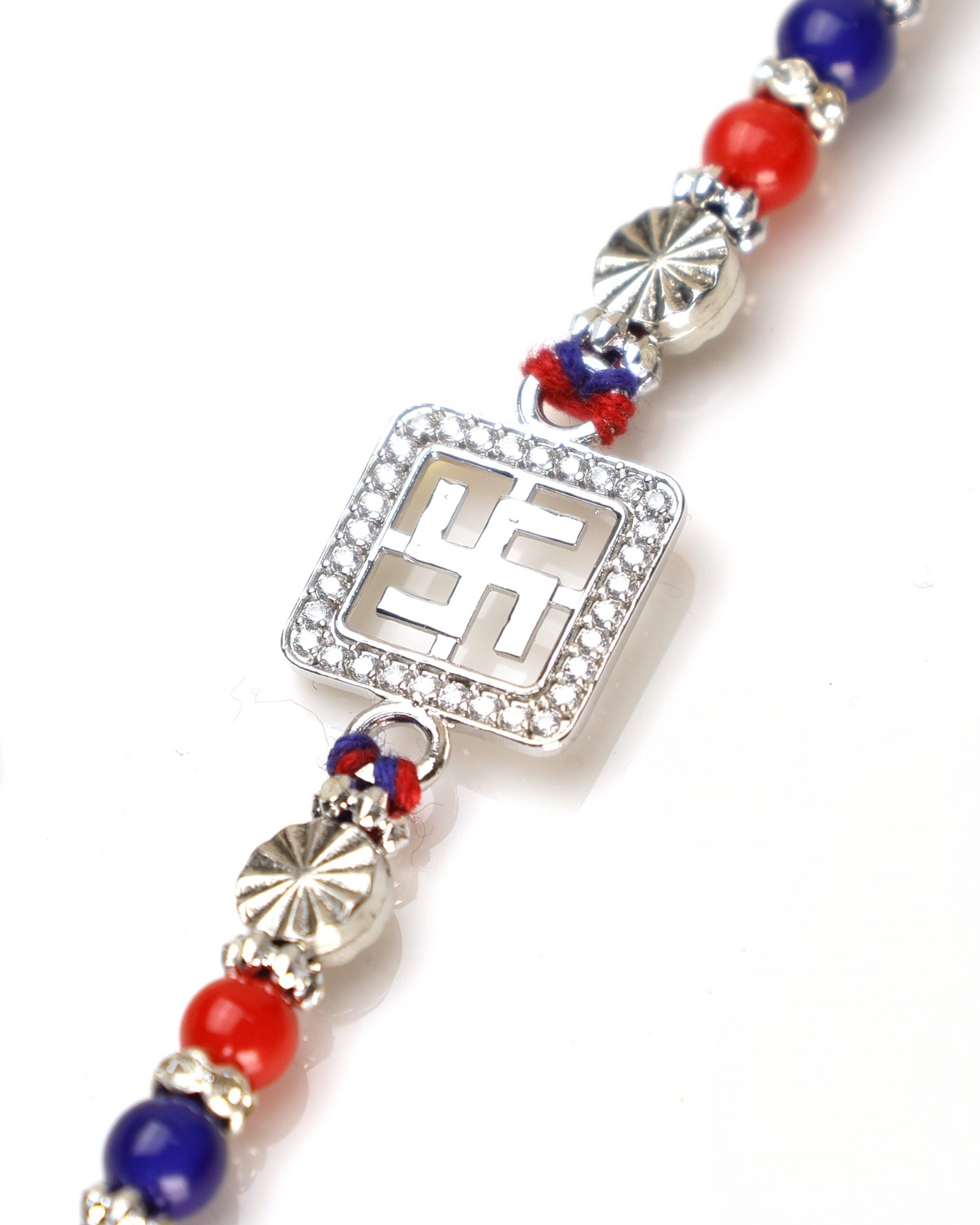 Divine Swastik 925 Sterling Silver Rakhi