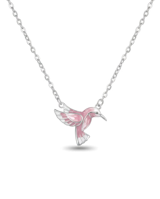 Pink Hummingbird Pendant
