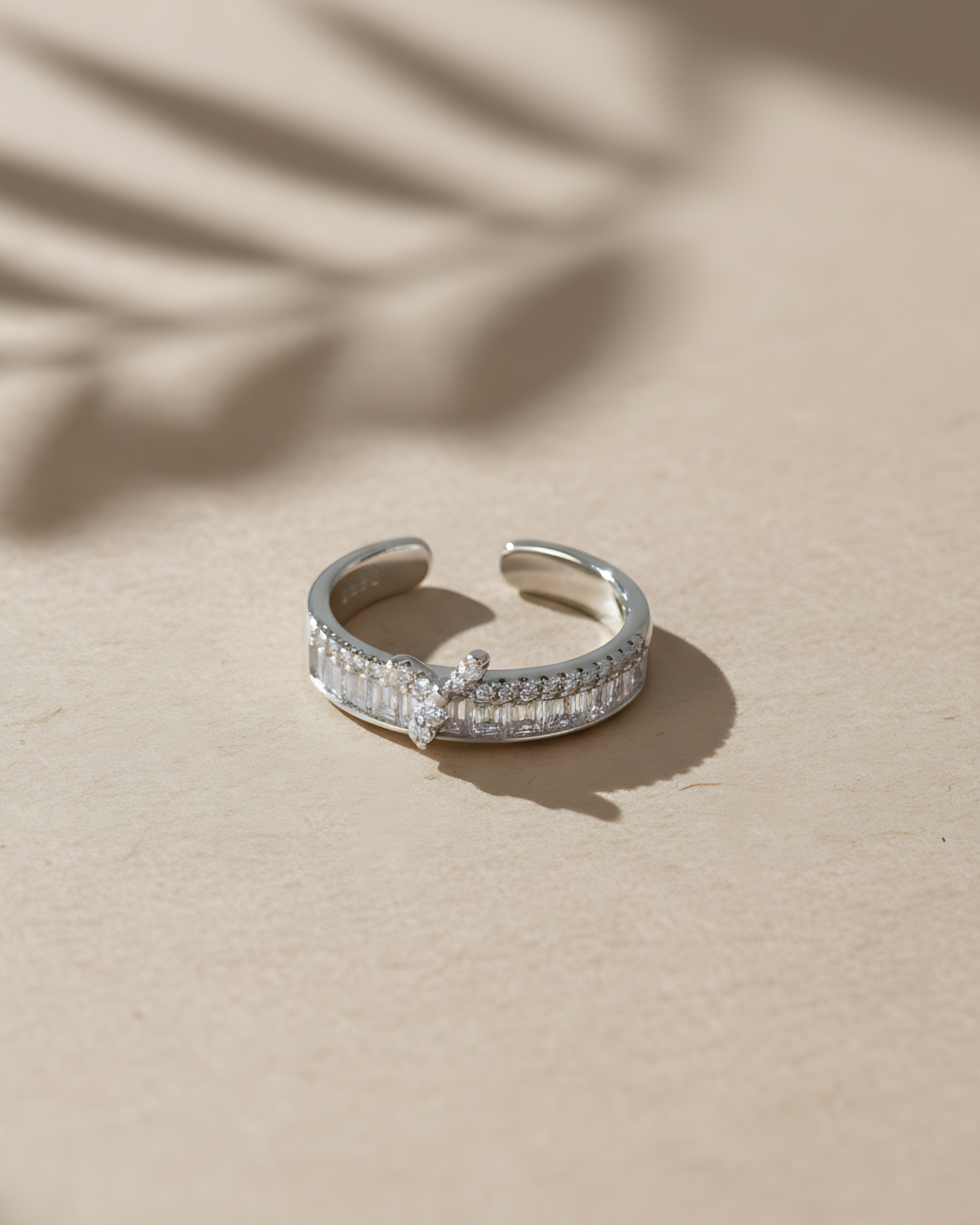 Diamond Elegance Adjustable Ring