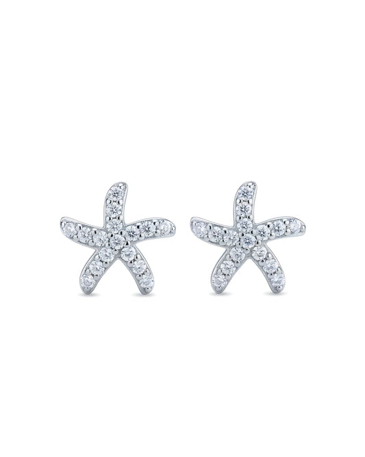 Coastal Starfish Stud Earrings | 925 Sterling Silver