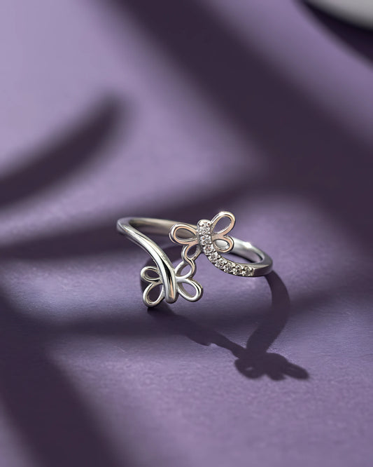 Flutter Duo Adjustable Ring