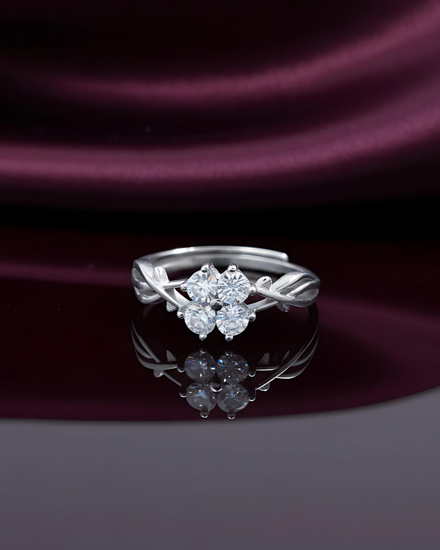 Infinity Sparkle Adjustable Ring