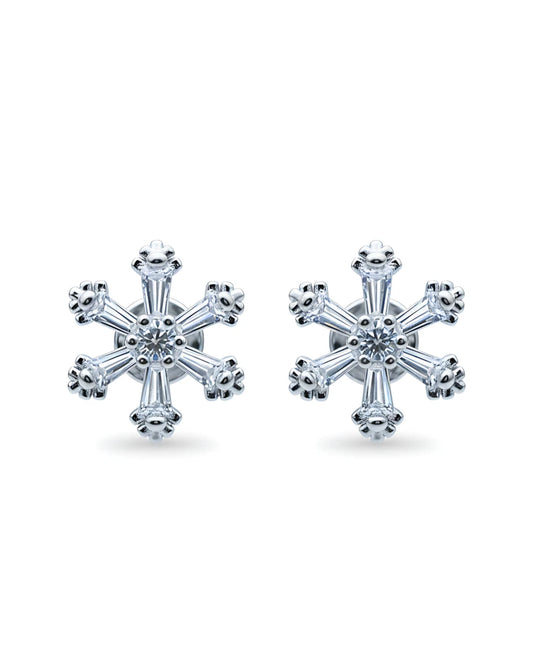 Frost Flare Stud Earrings | 925 Sterling Silver