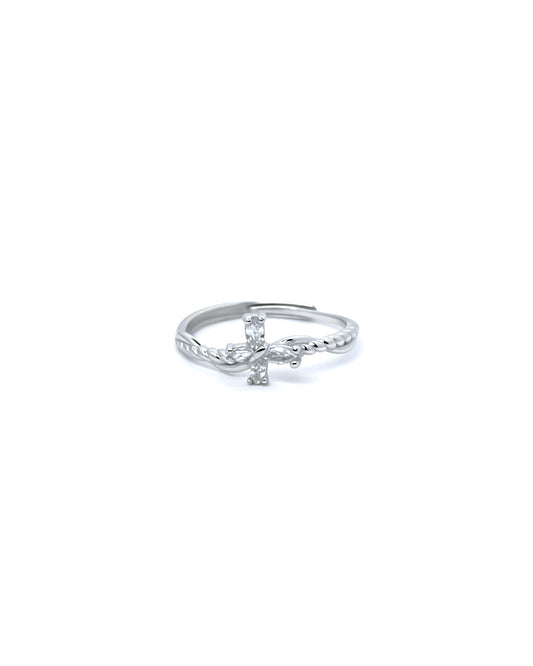 Vine Blossom Adjustable Ring | 925 sterling silver ring