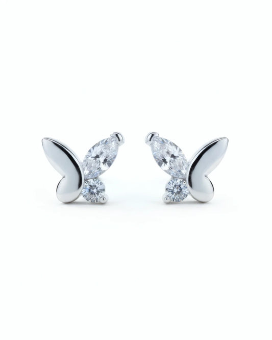 Luminous Wings Stud Earrings | 925 Sterling Silver