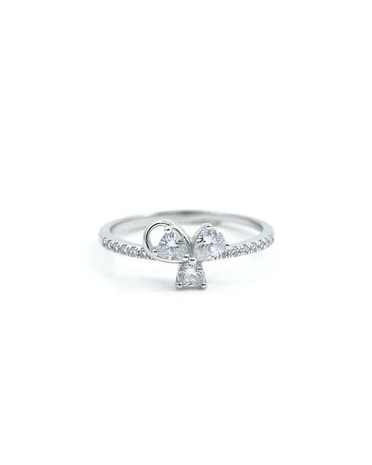 Trinity Cascade Adjustable Ring | 925 sterling silver ring