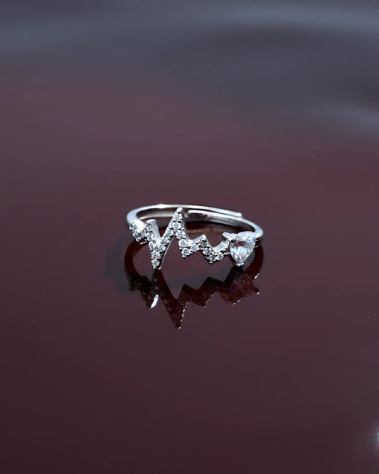 Heartbeat Harmony Adjustable Ring