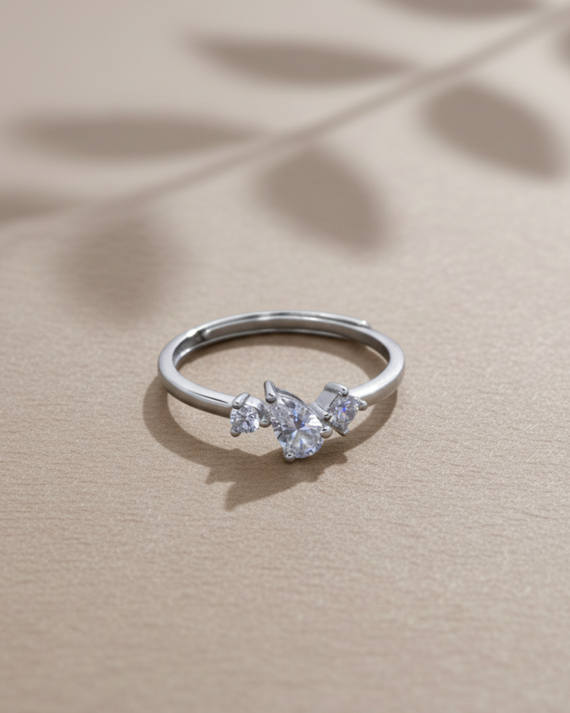 Trio Luxe Adjustable Ring