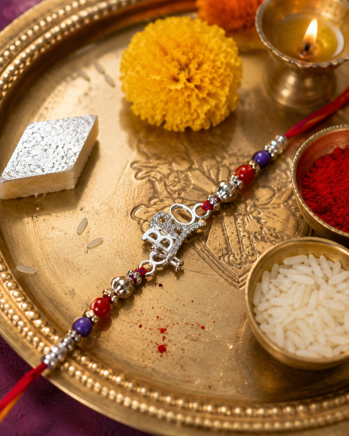 BRO Sparkle 925 Sterling Silver Rakhi