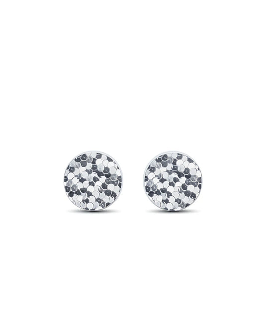 Moonlight Scale Studs | 925 Sterling Silver Earrings