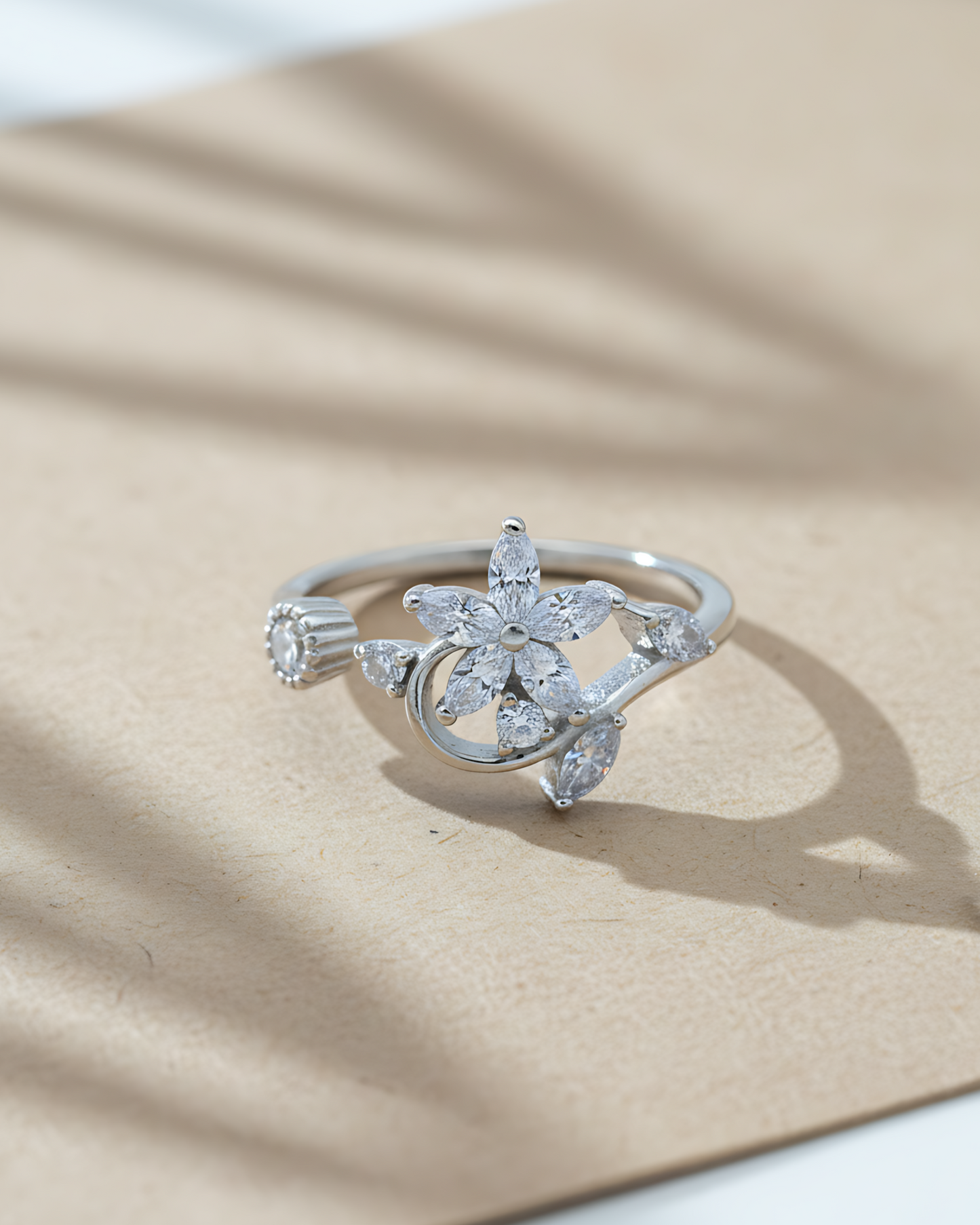 Celestial Bloom Adjustable Ring