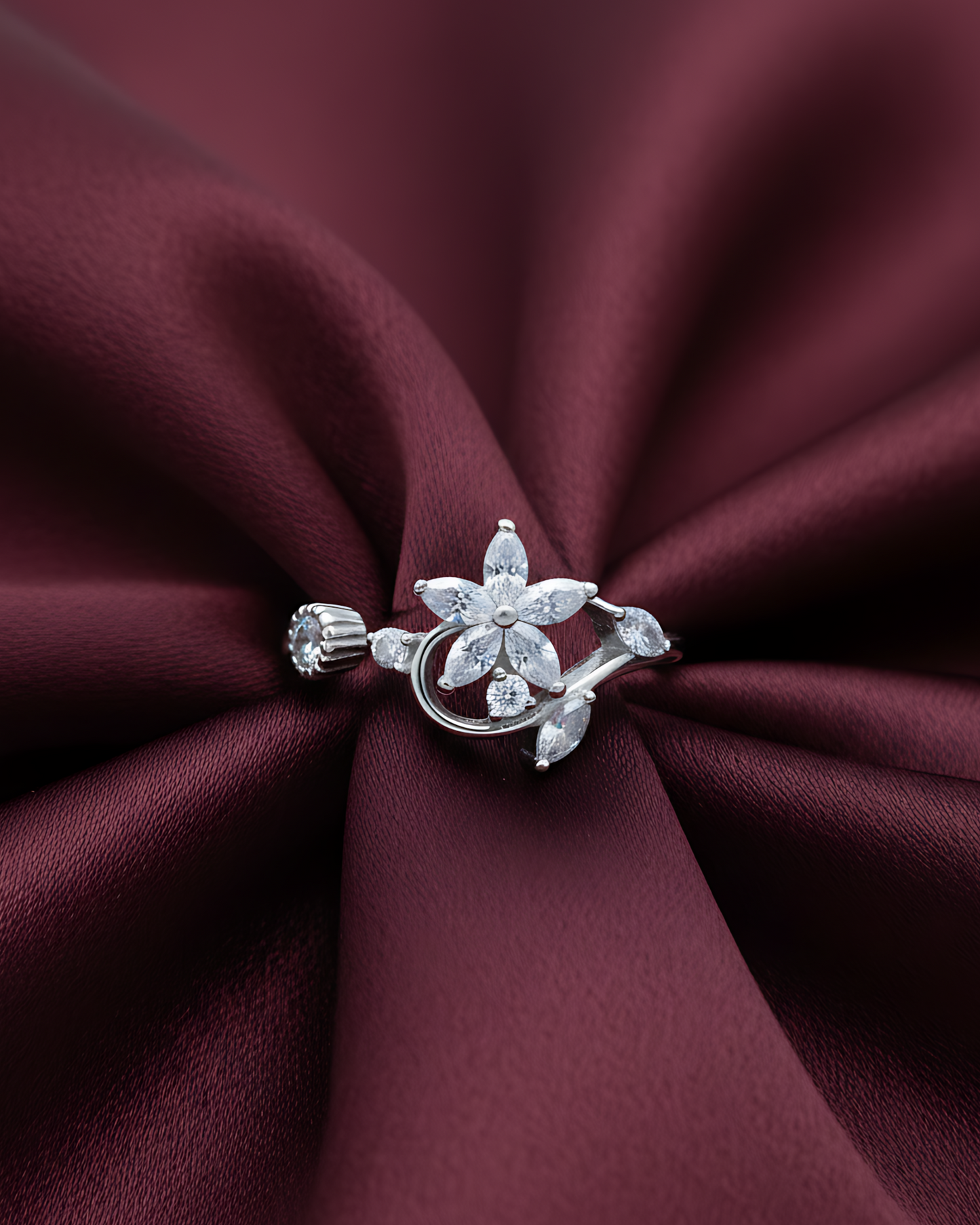 Celestial Bloom Adjustable Ring