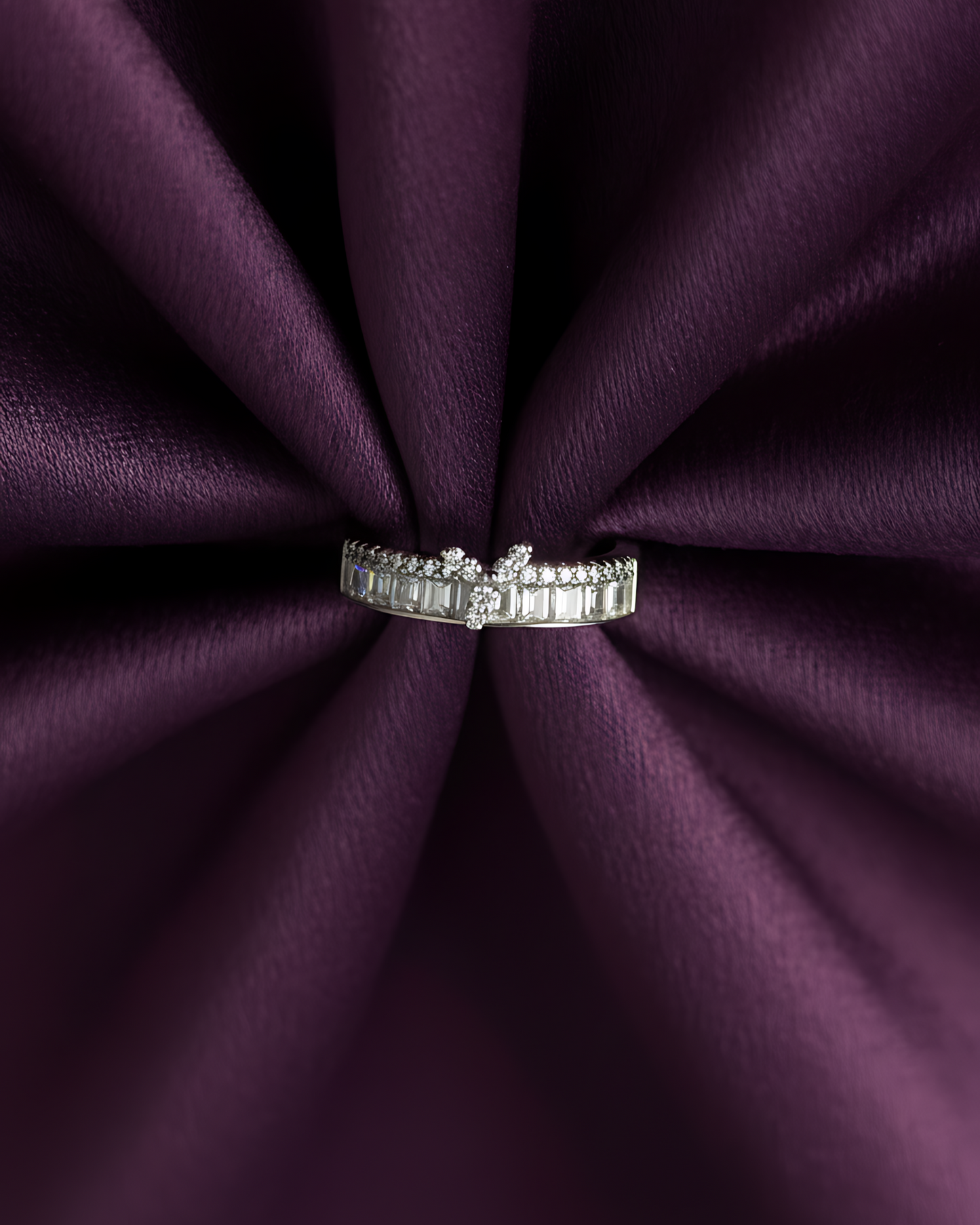 Diamond Elegance Adjustable Ring | 925 sterling silver ring