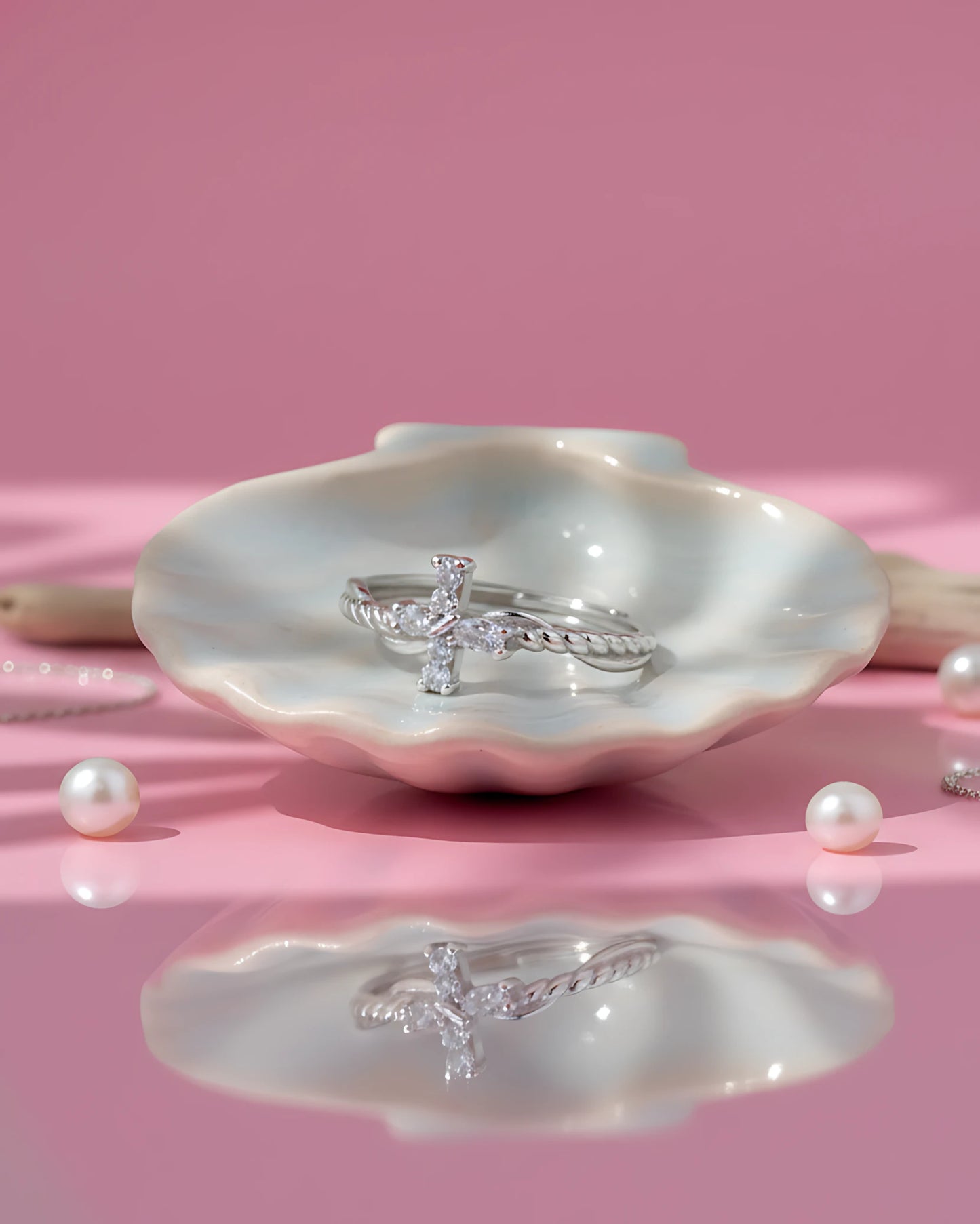 Vine Blossom Adjustable Ring