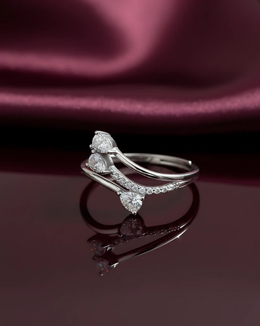 Spiral Grace Adjustable Ring