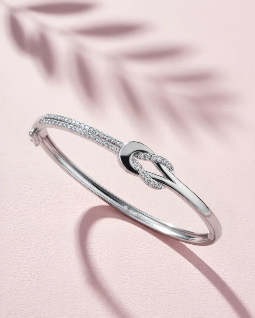 Crystal Knot Bangle