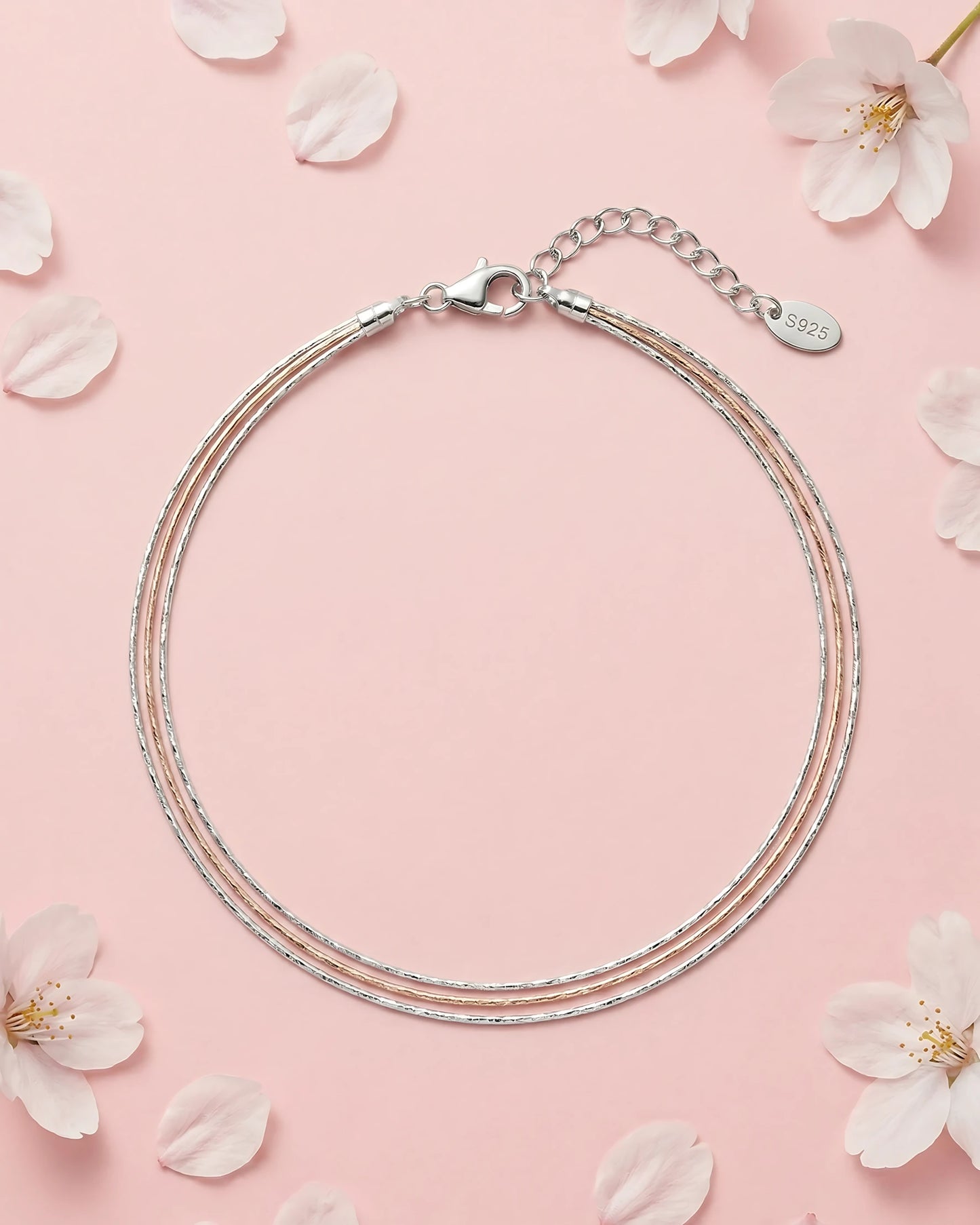 Two Tone Braided Single Anklet