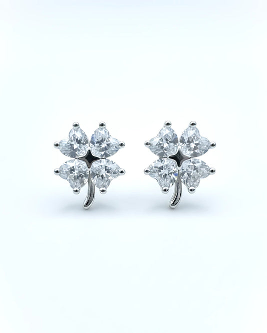 Lucky Clover Stud Earrings | 925 Sterling Silver