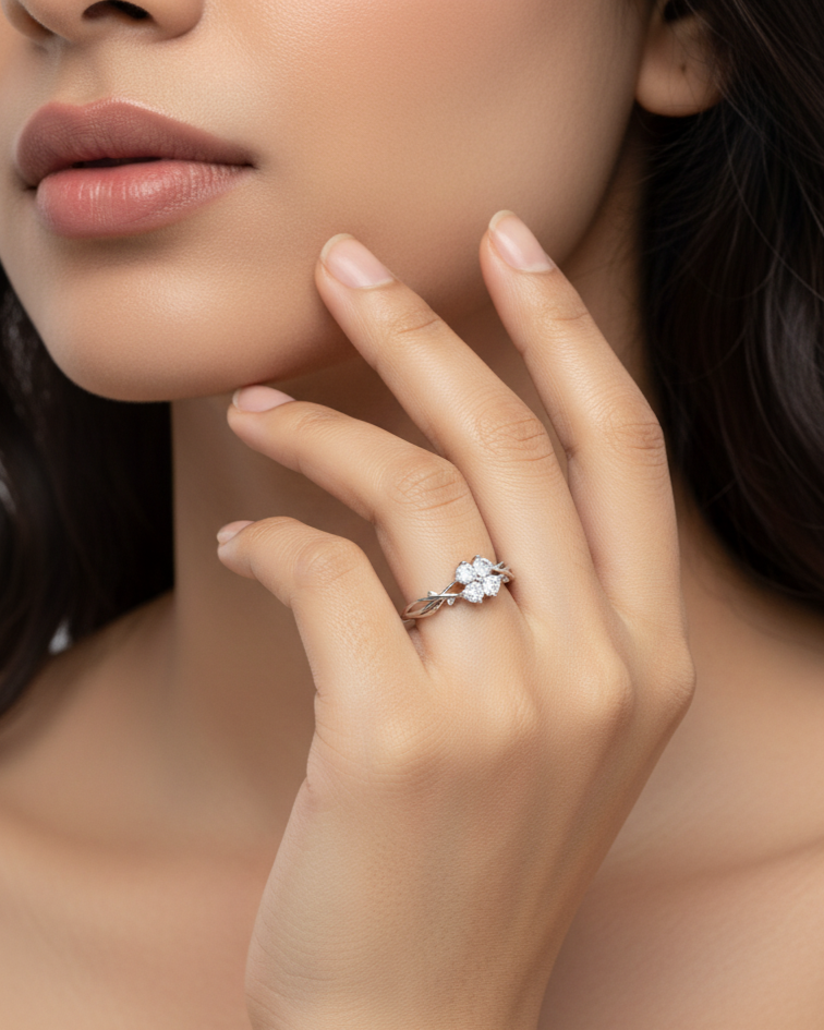 Infinity Sparkle Adjustable Ring