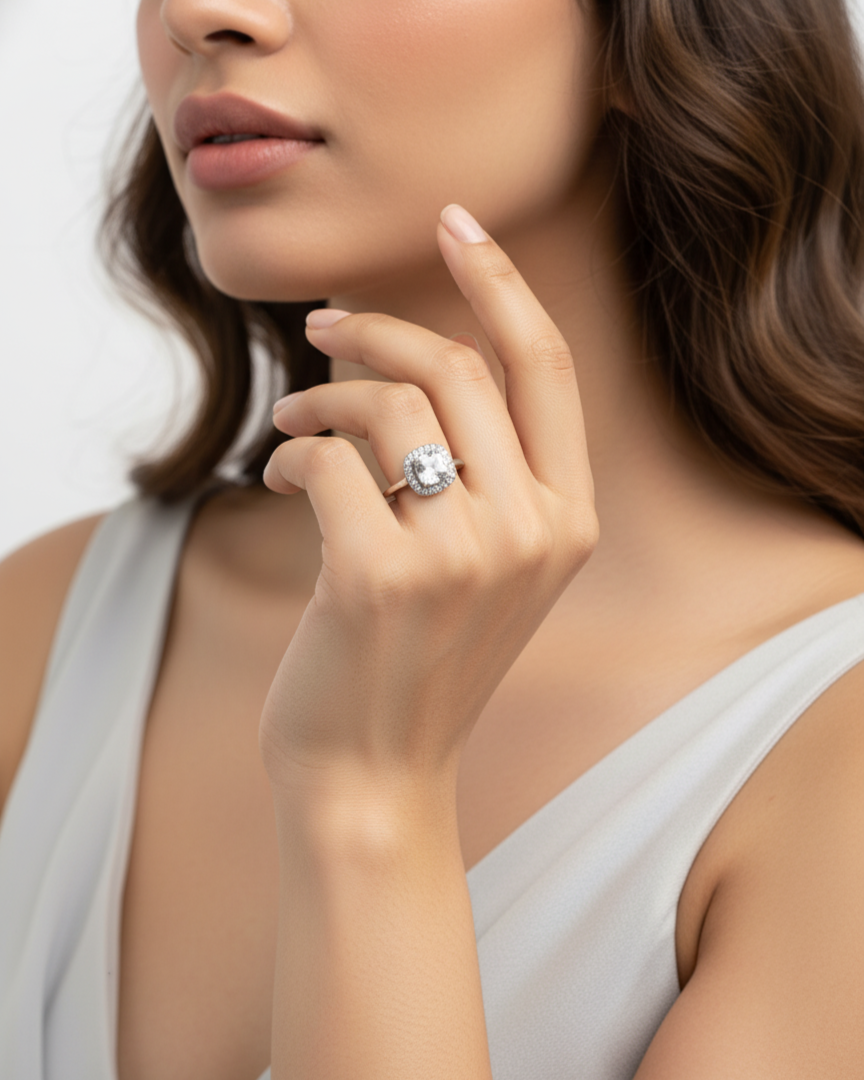 Radiant Halo Adjustable Ring