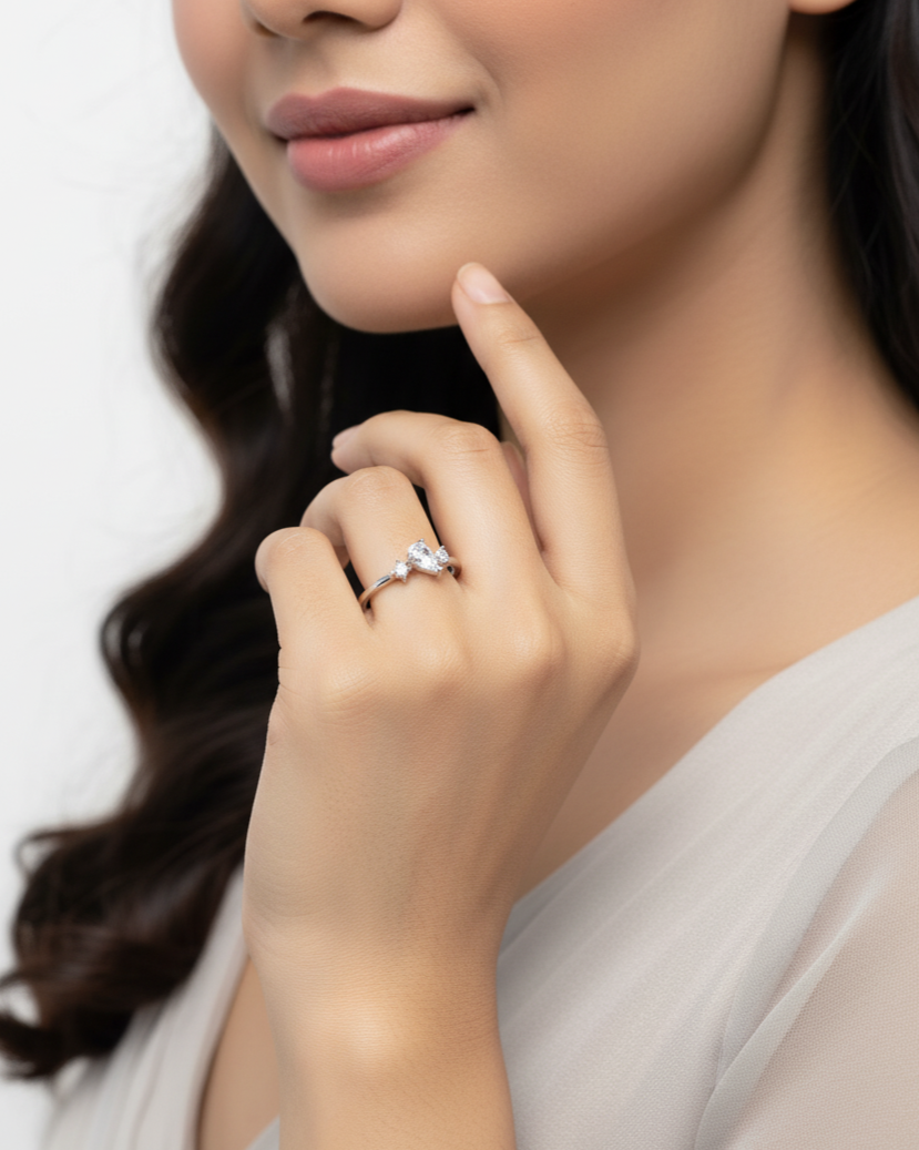 Trio Luxe Adjustable Ring