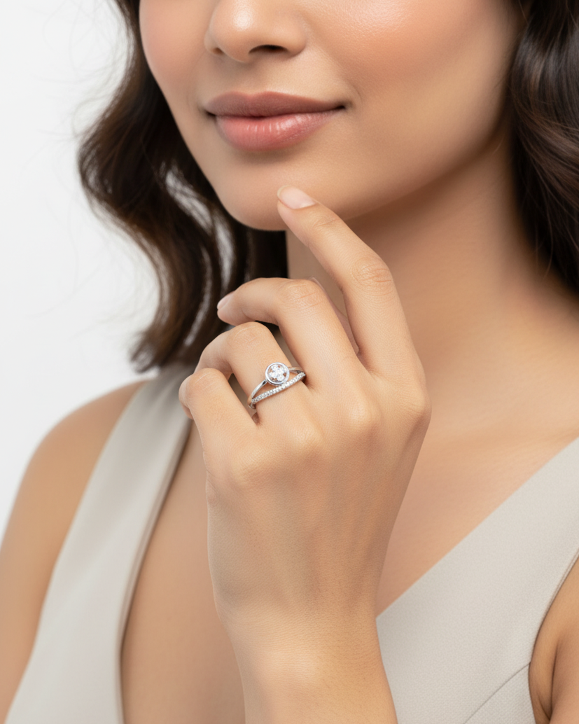Luna Bloom Adjustable Ring