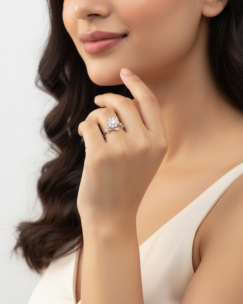 Floral Sonata Adjustable Ring