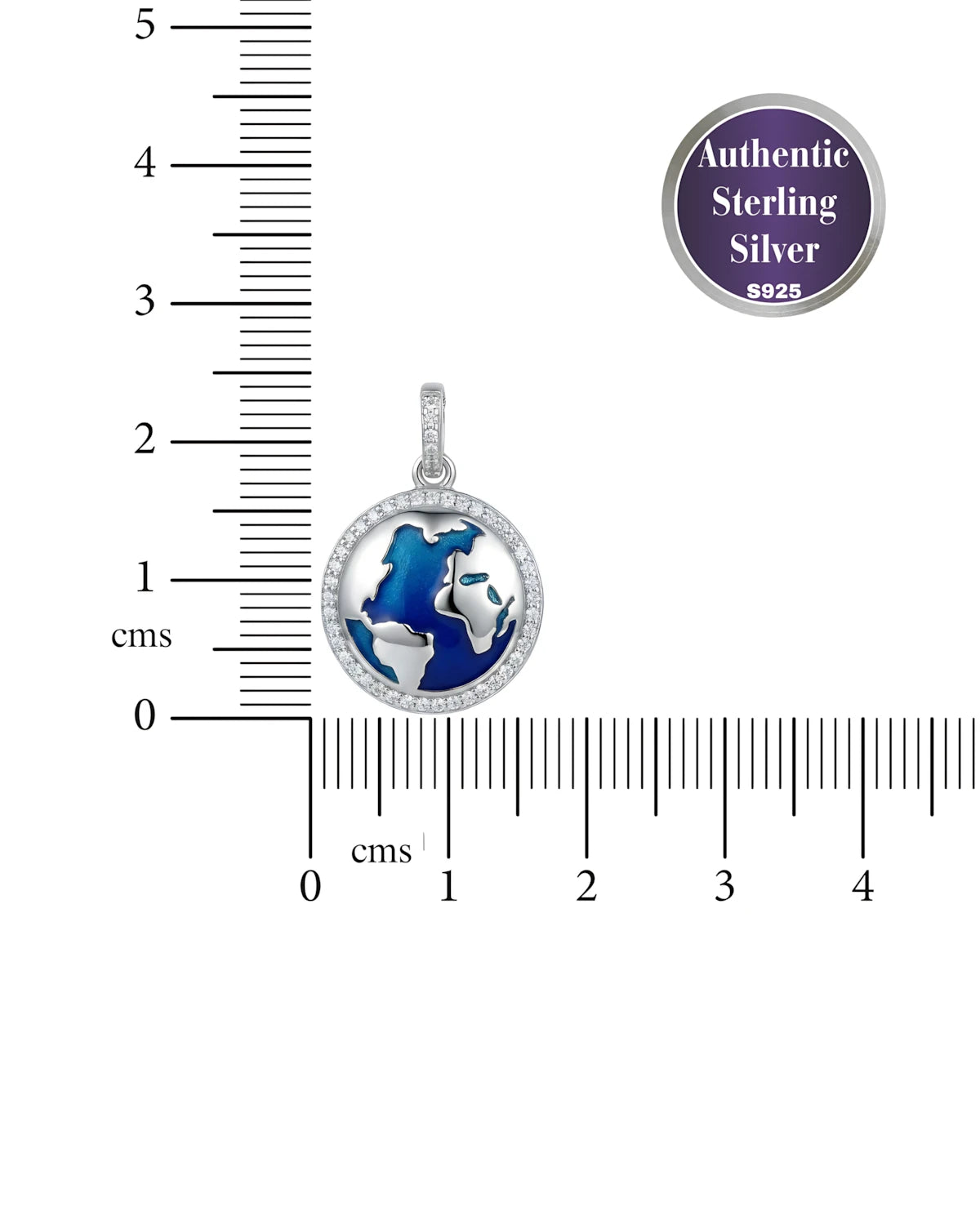 Blue Earth Globe Pendant