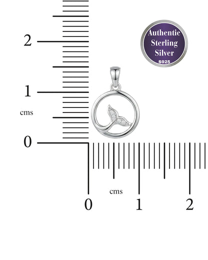 Whale Tail Wave Pendant