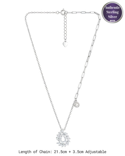 Marquise Leaf Wreath Pendant