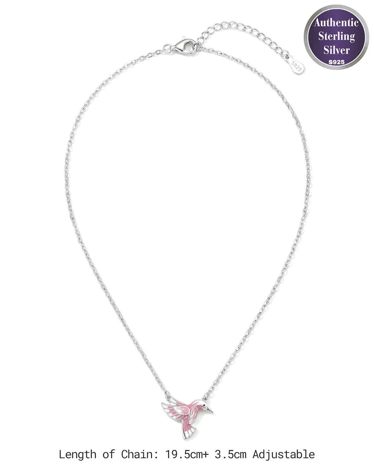 Pink Hummingbird Pendant