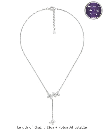 Triple Butterfly Lariat Pendant