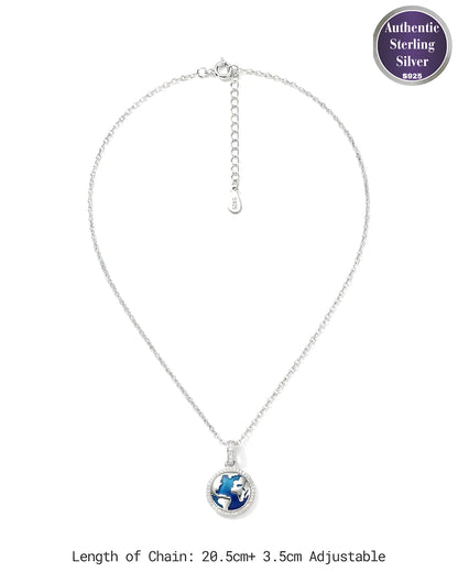Blue Earth Globe Pendant